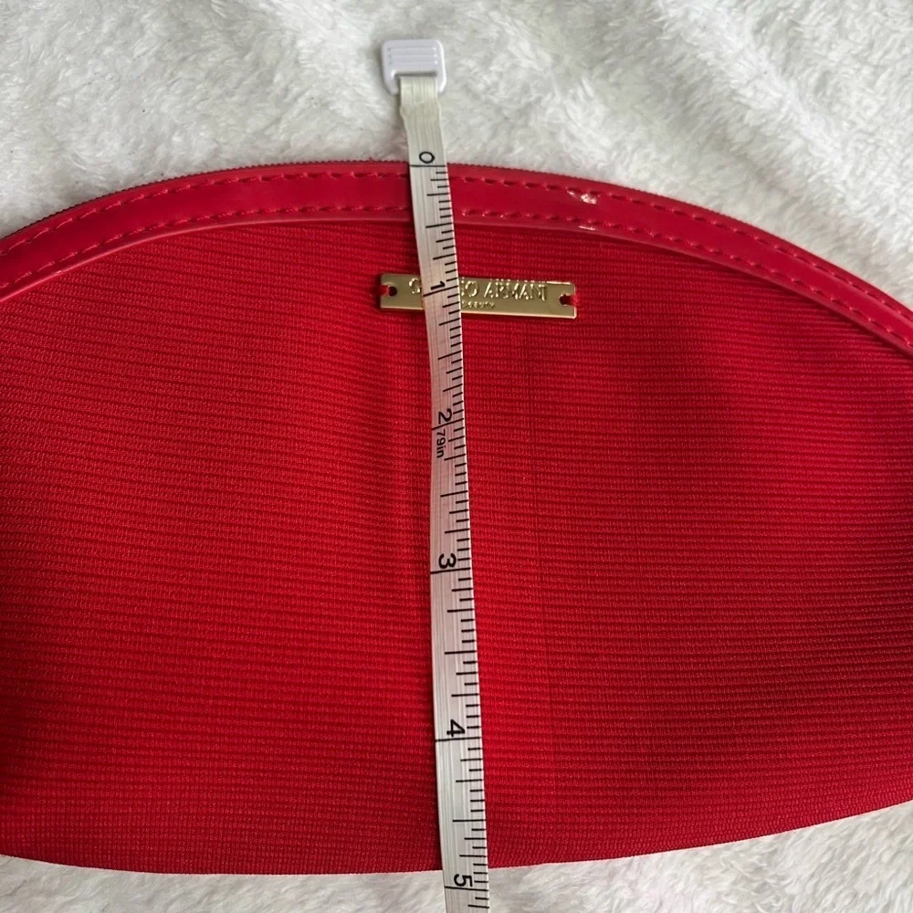 Red Giorgio Armani Women's Classic Cosmetic Case